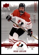 2016-17 Upper Deck Team Canada Juniors Exclusives Noah Gregor 049/175 #79