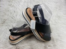 TIME and TRU New Black Sandals Size 9