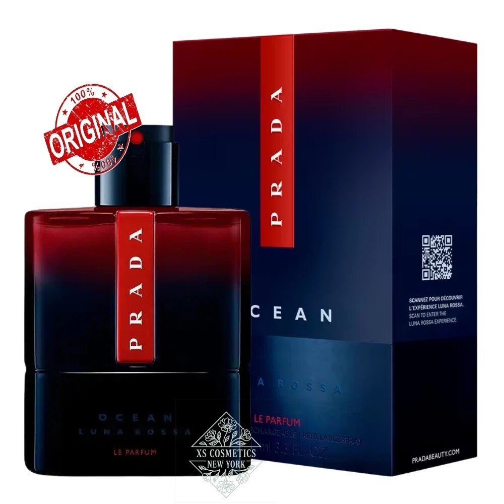 Luna Rossa Ocean Le Parfum by Prada 33 34 Oz for Men New in Box 26790₽