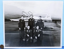 NASA PRESS PHOTO '90 vtg Space Shuttle DISCOVERY STS-41 Crew T-38 ASTRONAUTS