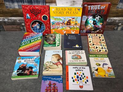Job Lot 13 Assorted Childrens Books Quiz, Dinosaurs, Read To Me, Miffy, Counting