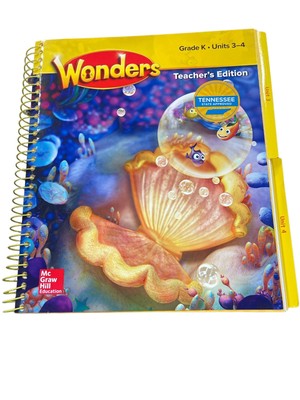 Wonders Reading Grade K Unit 3-4 Teachers Ed 2020 Homeschool Language Elementary