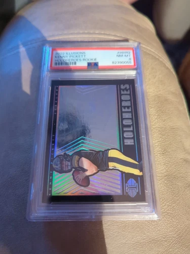 2022 Panini Illusions HoloHeroes Rookie Case Hit Kenny Pickett PSA 8