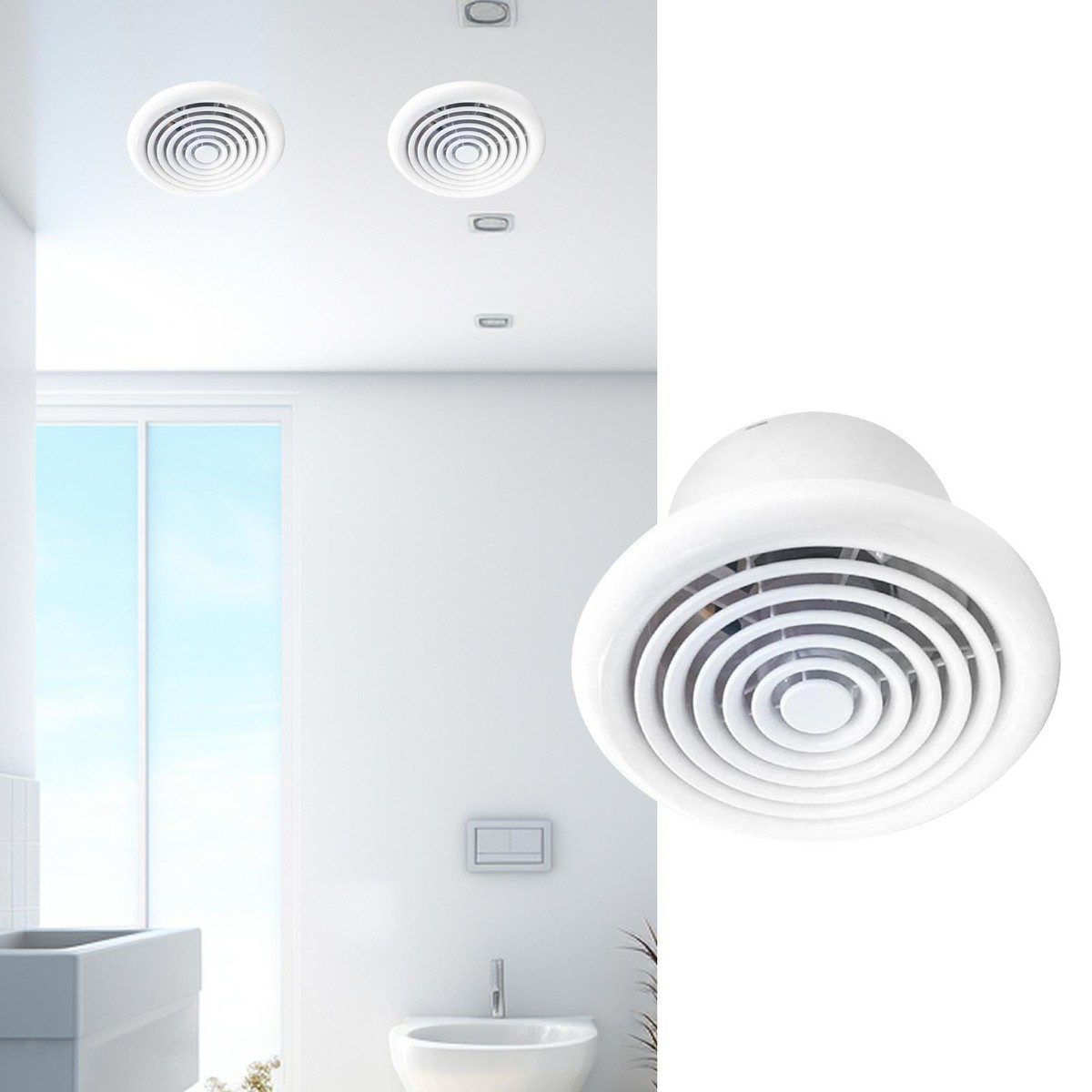 Round Bathroom Ceiling Fans Plastic Bathroom Exhaust Fan With Round
