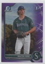 2022 Bowman Draft Chrome Purple Refractor 169/250 Walter Ford #BDC-187 0q21