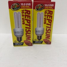 Zoo Med ReptiSun 10.0 UVB 13 WATT Mini Compact Fluorescent Bulb - 2 PACK