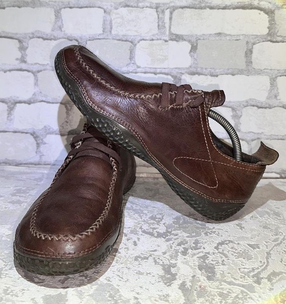 Men Patagonia Loafers Brown Leather 42