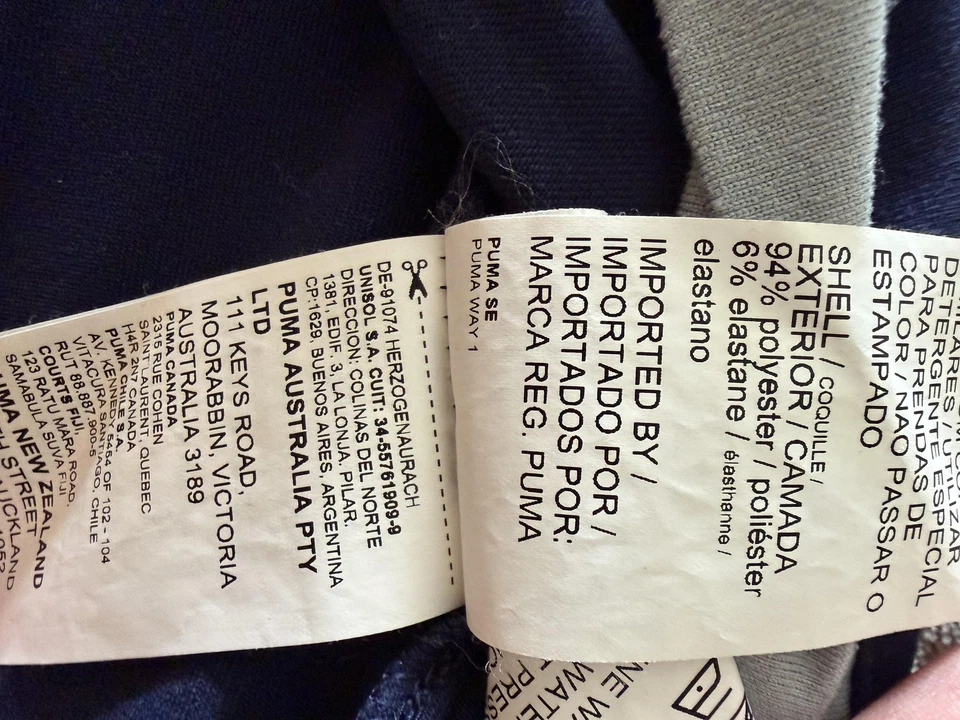 Puma Golf Pullover Mens Large Blue 1/4 Zip Stretch Mock Neck Long Sleeve Soft - Image 3 of 4