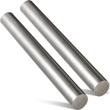 MorningRo 2 Pcs Steel Bar Stock 1" Diameter 12" Length Carbon Steel Rod Round...