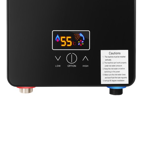 220V 6500W Instant Electric Tankless Hot Water Heater Whole House Black New - Picture 11 of 19