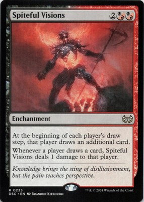 MTG Spiteful Visions Normal NM Commander: Duskmourn: House of Horror Magic 233