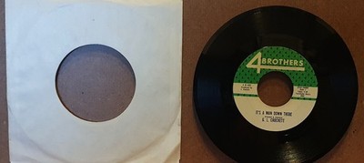 G.L.Crockett - It's A Man Down There - 7'' Vinyl - Funk/Soul-sehr gut