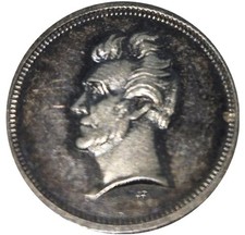 (1833) SILVER Andrew Jackson Presidential Medalet DeWitt-AJACK-18f