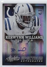 2013 Panini Absolute Rookie Spectrum Platinum 9/10 Kerwynn Williams Auto h3a