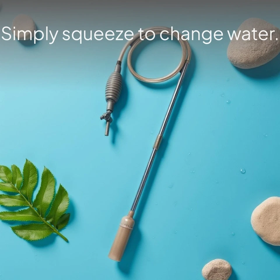 Aquarium Siphon Water Changer Manual Gravel Cleaner - Image 3 of 4