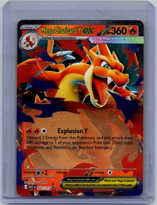 Mega Charizard Y ex 022/217 Double Rare Ascended Heroes Pokemon Holo Near Mint