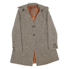 Giacca donna GUESS beige misto lana bottoni S tessuto sartoriale classica manica lunga