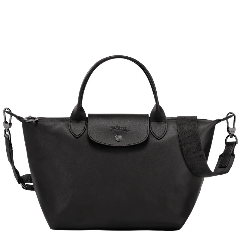 LONGCHAMP Le Pliage Xtra S Handbag Black Leather New