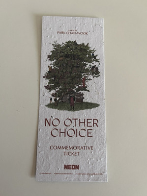 No Other Choice (2025) Park Chan-Wook Commemorative Plantable Movie Ticket