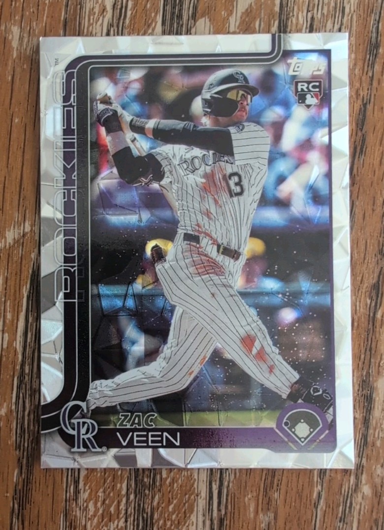 2025 Topps Update Zac Veen #US286 Diamante Foil Parallel Rookie Rockies
