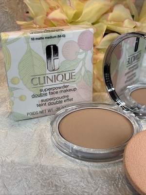 Clinique Superpowder Double Face Makeup ~ 10 Matte  Medium ~ Full Size NIB Free