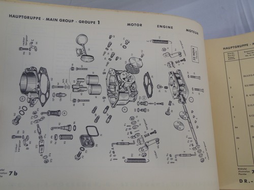 Porsche 356 Speedster Spare Parts Catalog III Manual Binder Missing Pages - Picture 5 of 8