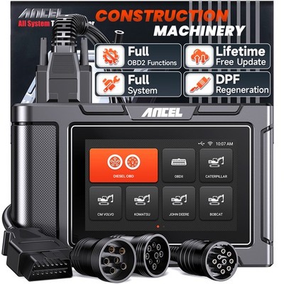 ANCEL HD3600 Diesel Heavy Duty Truck Construction Machine DPF Diagnostic Scanner
