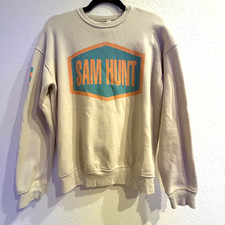 Sam Hunt Concert Sweatshirt Fleece Tan Small Country 2022 Music Tour Merch