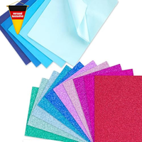 131 Blatt Bastelpapier Set – 56 Blatt A4 Glitzerpapier In 20 Farben + 75 Blatt B