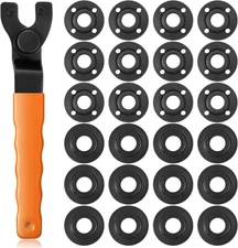 25-Piece Angle Grinder Nut and Wrench Kit, 5/8"-11, Compatible with Major Brands