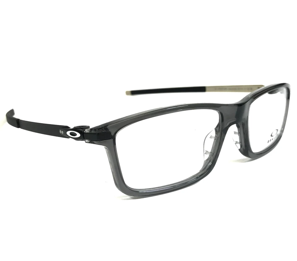 Oakley Eyeglasses Frames Pitchman OX8050-0655 Grey Smoke Shiny Black 55-18-140 - Image 4 of 4