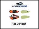60mm Universal Flush Mount Motorcycle Indicators Orange Lens Micro Teardrop