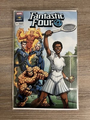US Open Tennis 2025 Marvel Fantastic Four Comic Book A Gibson Limited Edition