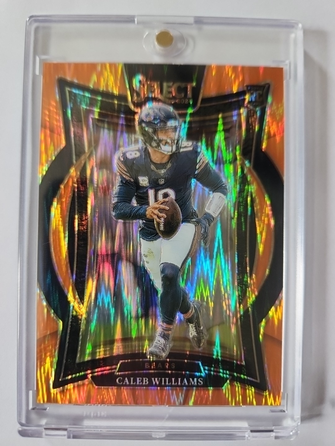 2024 Panini Select - Concourse Caleb Williams #25 Orange Shock Prizm /499 (RC)