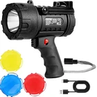 USB Super Bright Rechargeable Spotlight Flashlight 200,000LM Searchlight Spot