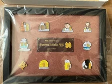 Suntory Kakubin Whisky 80th ANNIVERSARY Limited Pin Badge New from Japan W/Box
