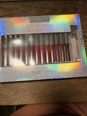 New in Box PHYSICIANS FORMULA Color Me Healthy 14 Piece Lip Collection Set 