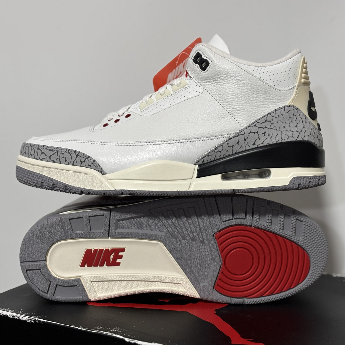 Size 13 - Jordan 3 Retro Mid White Cement Reimagined for sale