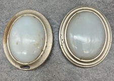 Vintage Dome Light Shade Cover Set Milk Glass Lens Dodge Plymouth Chrysler Vintage Dome Light Shade Cover Set Milk Glass Lens Dodge Plymouth Chrysler