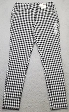 SO Good For Life Leggings Womens Large Multi Check Stretch High Rise Skinny Leg