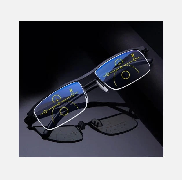 Deutsche intelligente farbige Gleitsicht Autofokus Lesebrille - Bild 1 von 4