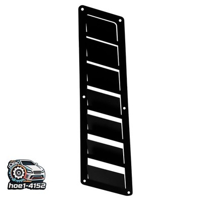 2 Pcs Universal Hood Vent Louver Scoop Cover Air Flow Intake Cooling Panel Black