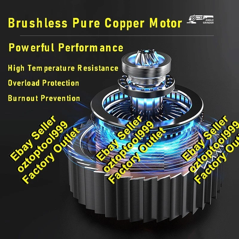 450Nm Brushless Cordless HEAVY DUTY Impact Hammer Drill For Makita 18V Battery - image 4 of 4