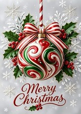 Merry Christmas 5D Diamond Art Painting Kit Full Drill 11.8x15.7 Inch DIY