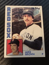 1984 Topps - Mike Brown #472 (RC) Boston Red Sox Rookie 