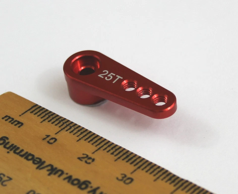 Black Servo Horn/Arm 25 Teeth/Tooth 25T Aluminium for Futaba RC Buggy/Plane - Image 3 of 4