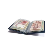 Pocket Wallet Sized Bank Note Album with 20 Pages for Currency & Banknotes