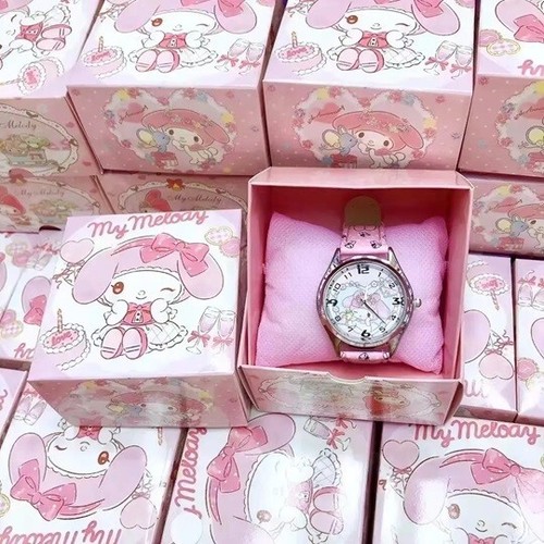 Reloj de cuarzo Sanrio-Hello Kitty, Cinnamoroll, Kuromi, My Melody, Pompompurin - Imagen 5 de 17