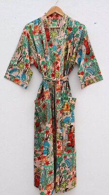 Frida Khalo Robe, Dressing Gown, Unique Gift, Bridesmaid Dress, Kimono Dressing