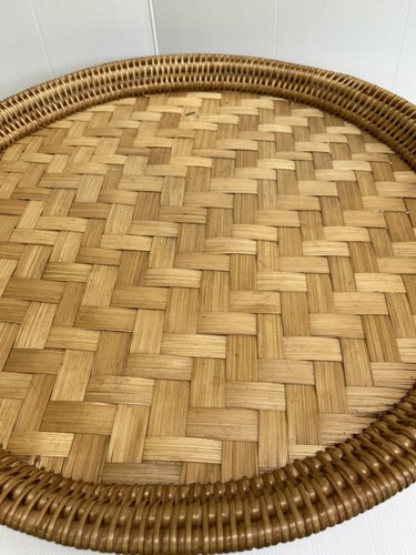 Khantok tavolo vintage artigianale tailandese in rattan naturale e bambù decorazione alimentare frutta - Foto 63 di 96